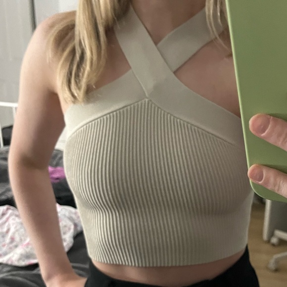 Babaton Ribbed halter neck tank - Picture 2 of 2